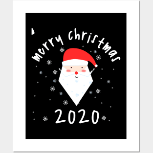 merry christmas 2020 santa clause Posters and Art